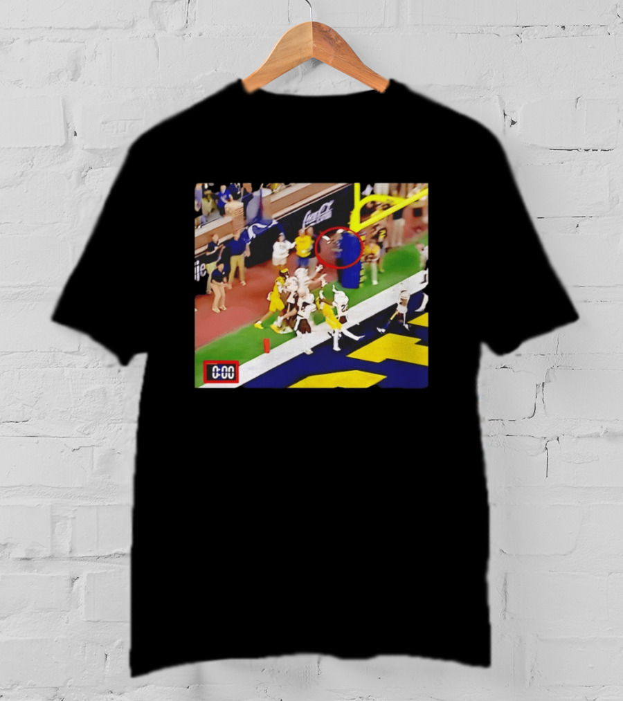 Michigan Vs WSU Match Ending Moment With 0 00 Seconds On T-Shirt