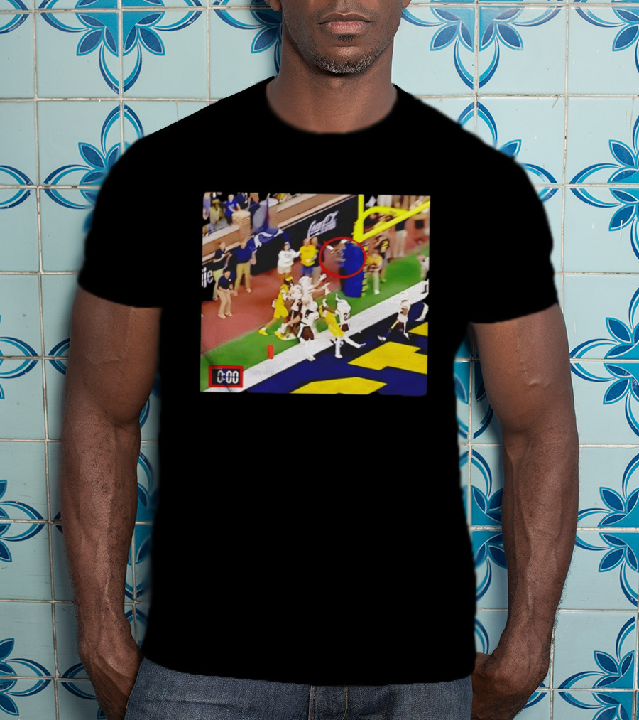 Michigan Vs WSU Match Ending Moment With 0 00 Seconds On T-Shirt