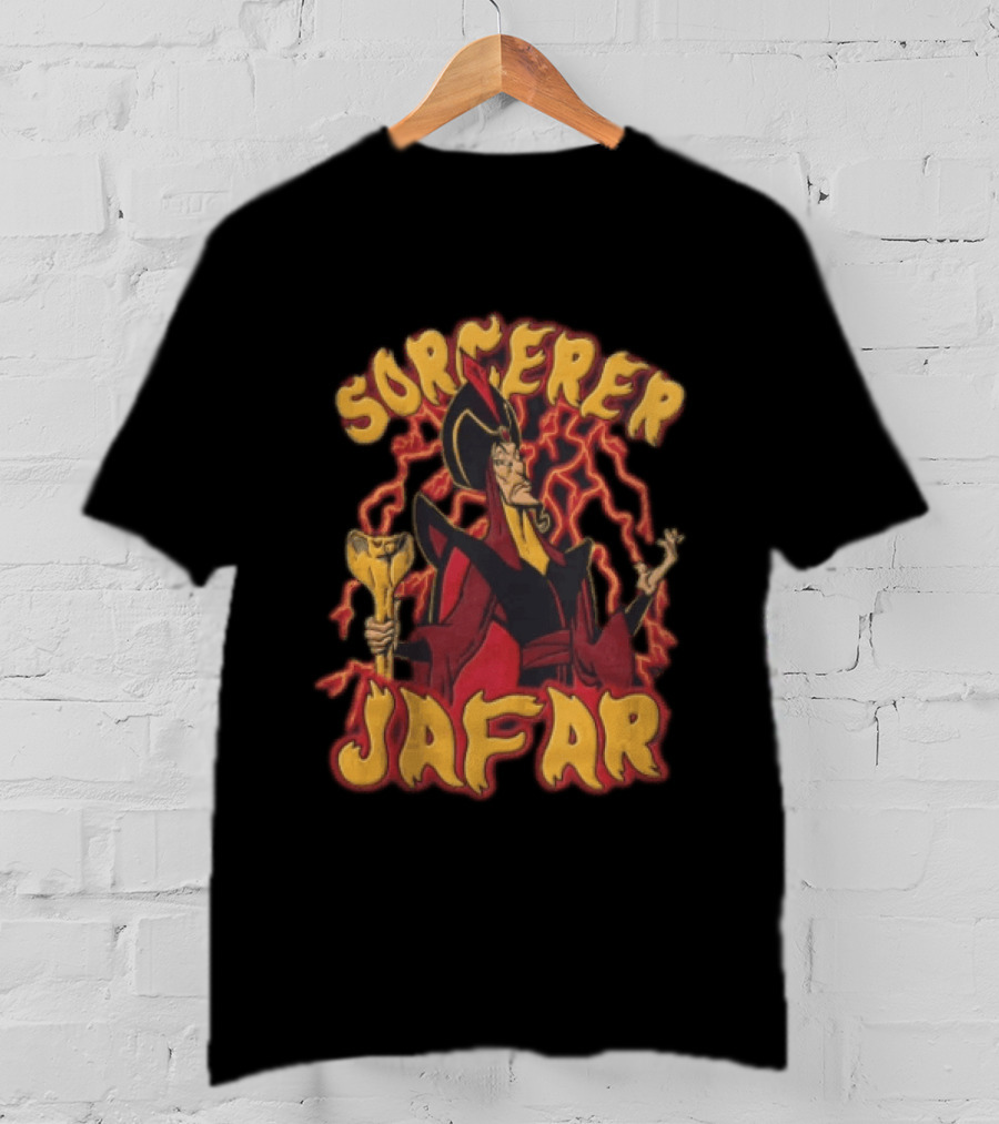 Sorcerer Jafar Aladdin Villain Magic Staff Power T-Shirt