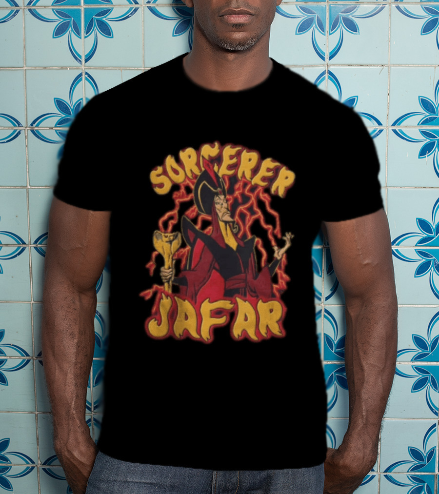 Sorcerer Jafar Aladdin Villain Magic Staff Power T-Shirt