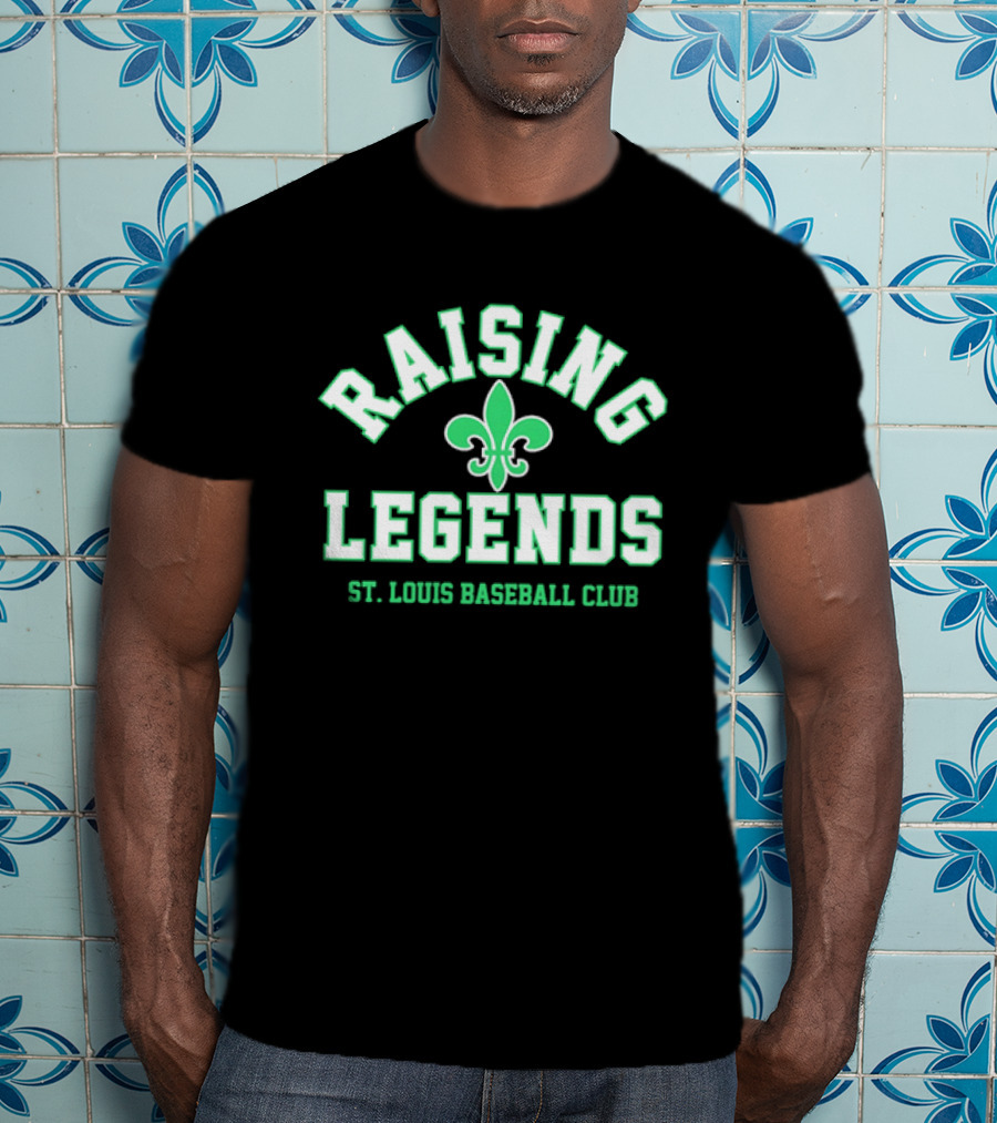 Raising Legends St. Louis Baseball Club Fleur De Lis T-Shirt