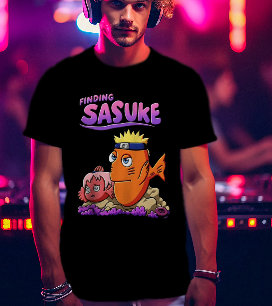 Finding Sasuke Naruto Uzumaki Sakura Haruno Anime Series T-Shirt