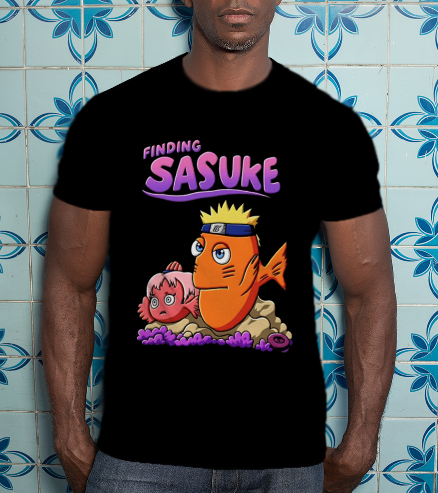 Finding Sasuke Naruto Uzumaki Sakura Haruno Anime Series T-Shirt