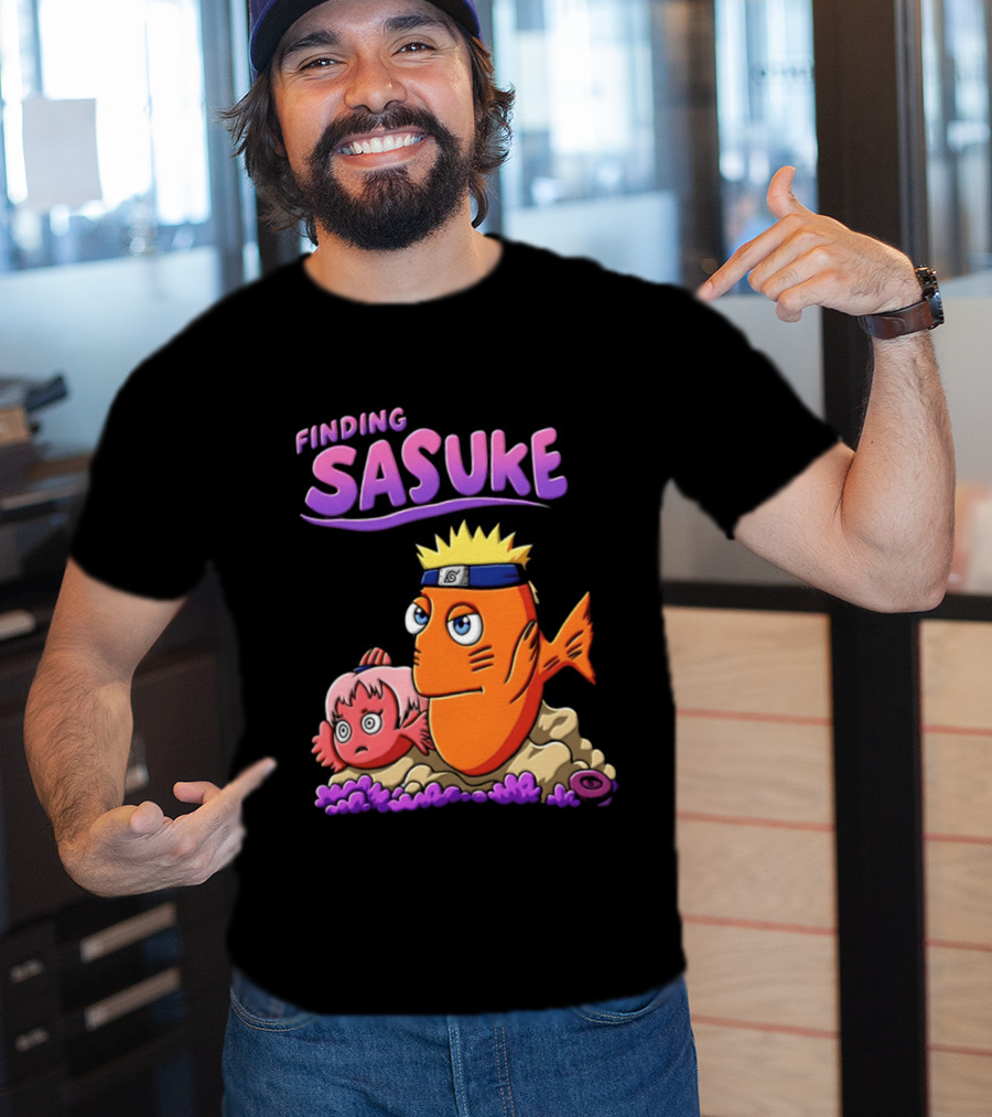 Finding Sasuke Naruto Uzumaki Sakura Haruno Anime Series T-Shirt