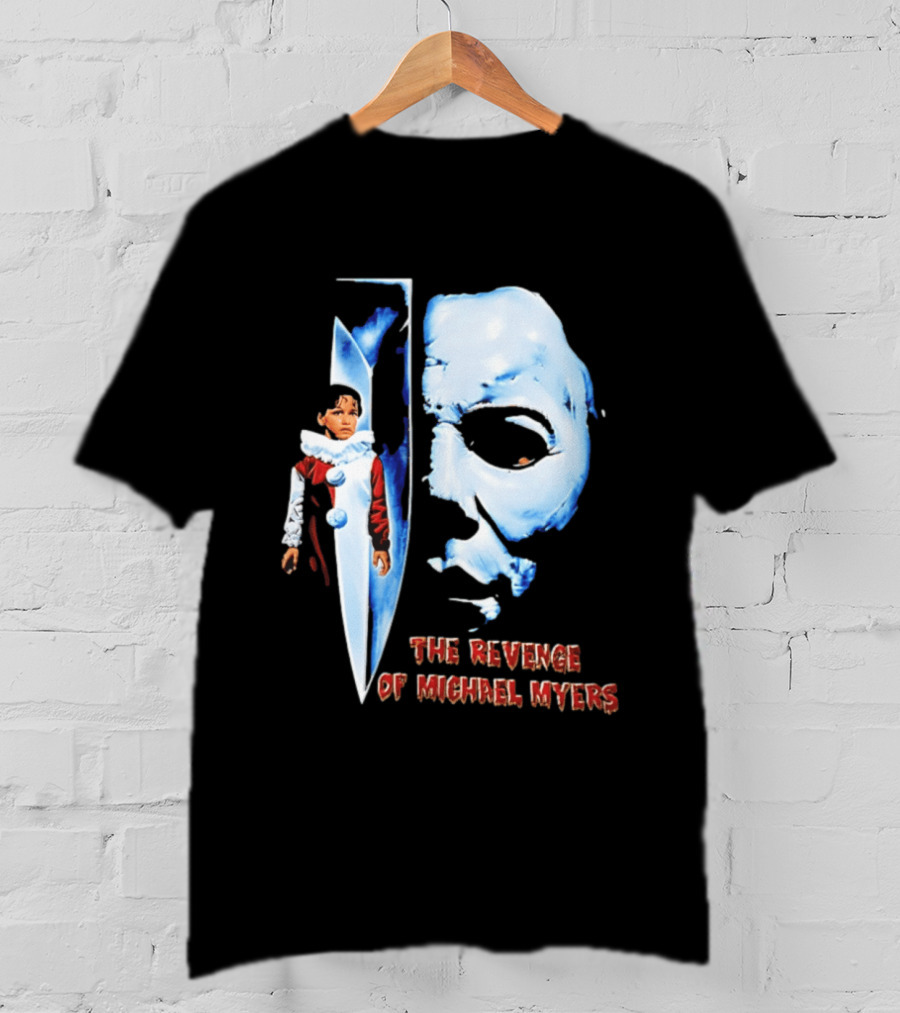 The Revenge Of Michael Myers Halloween Mask Knife Clown T-Shirt