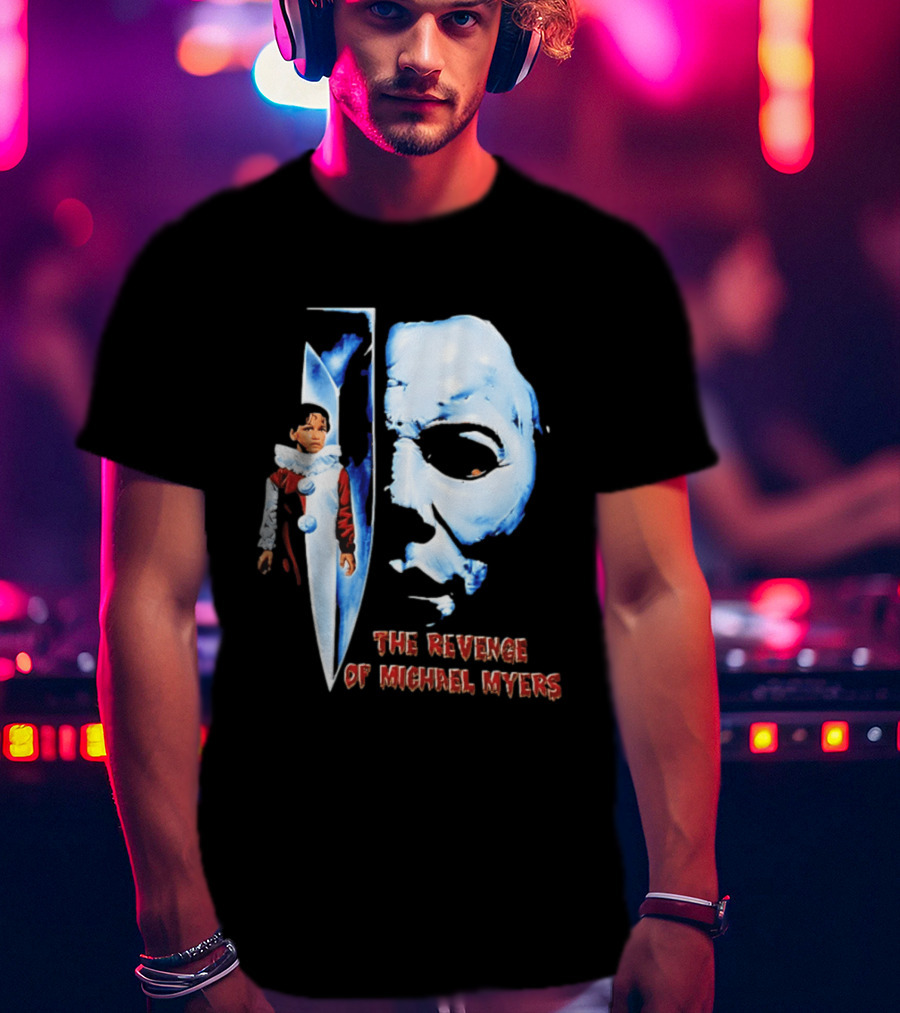 The Revenge Of Michael Myers Halloween Mask Knife Clown T-Shirt