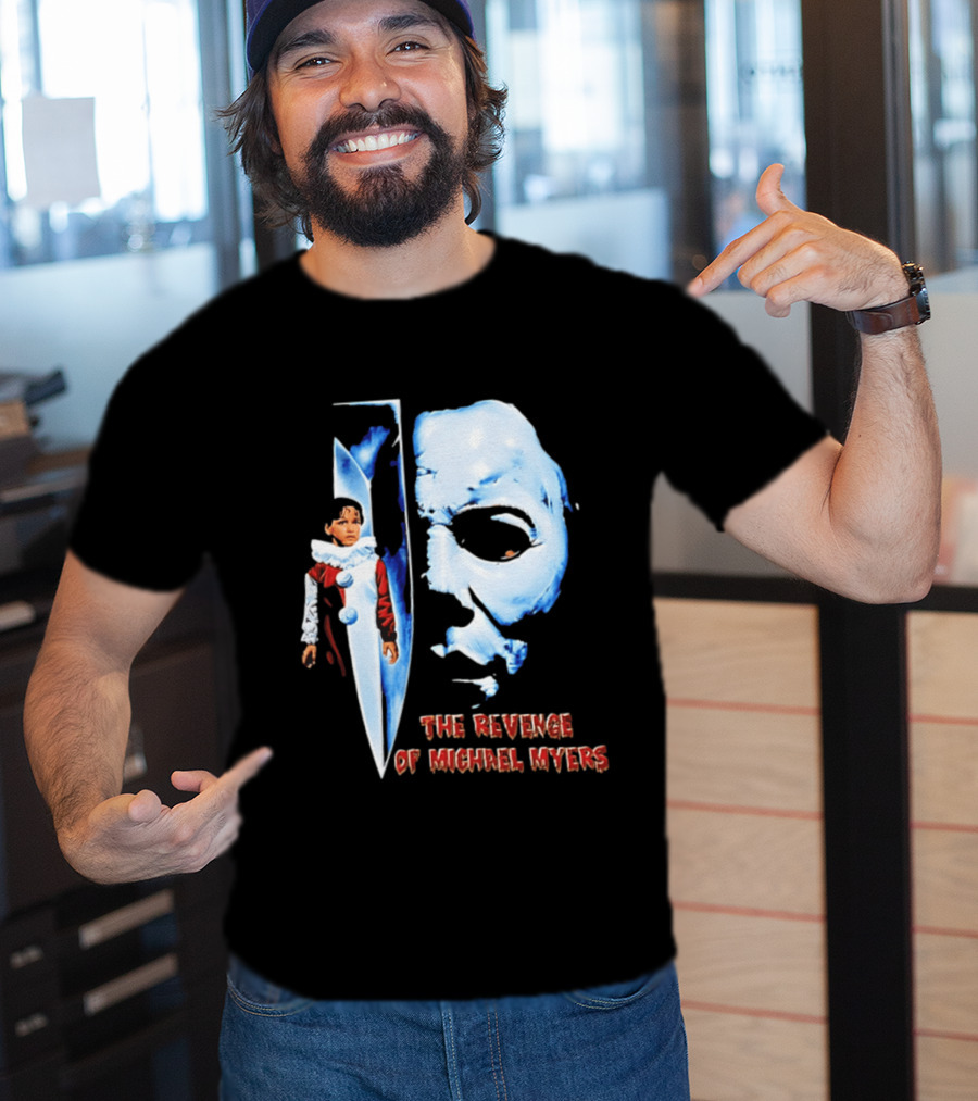 The Revenge Of Michael Myers Halloween Mask Knife Clown T-Shirt