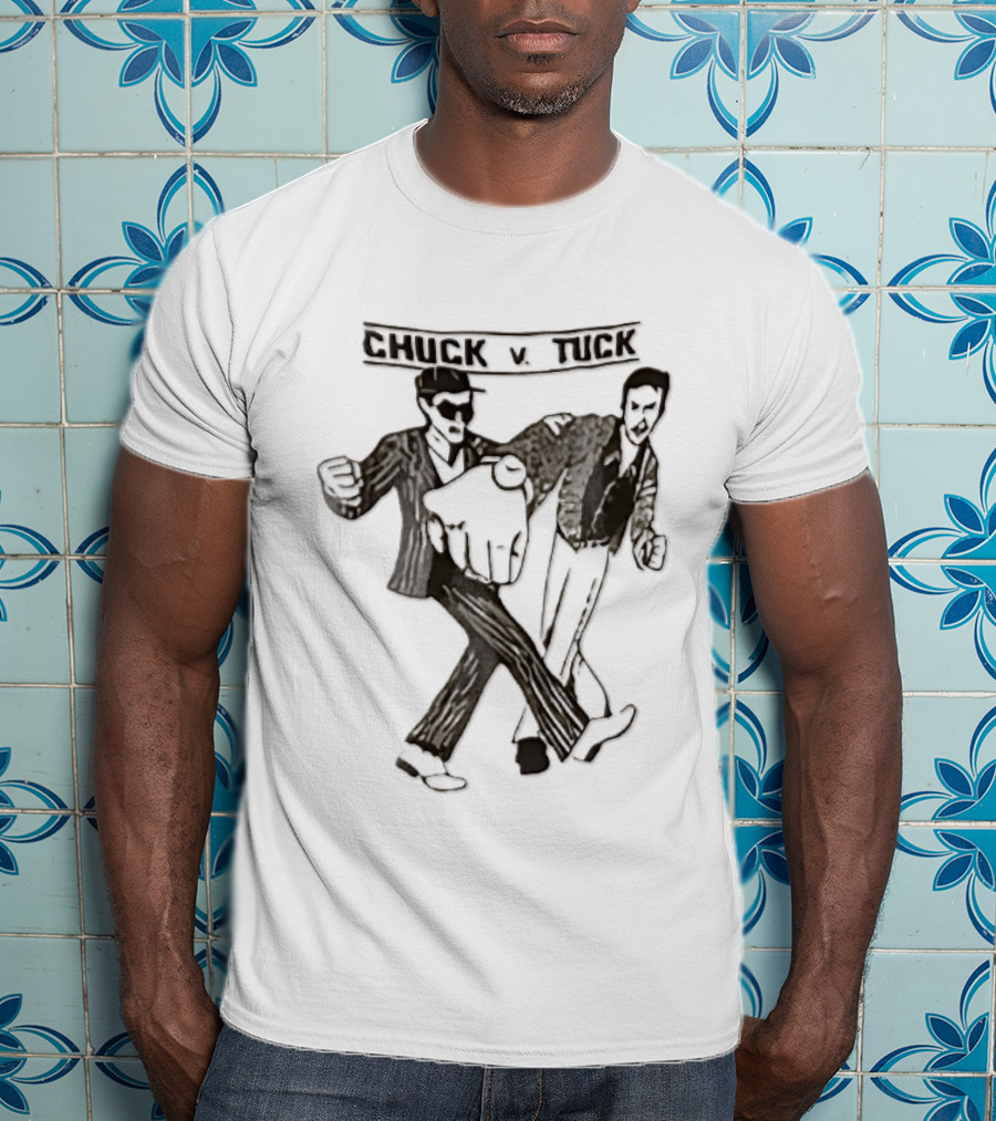 Chuck V Tuck Dancing Cartoon Line Duo T-Shirt