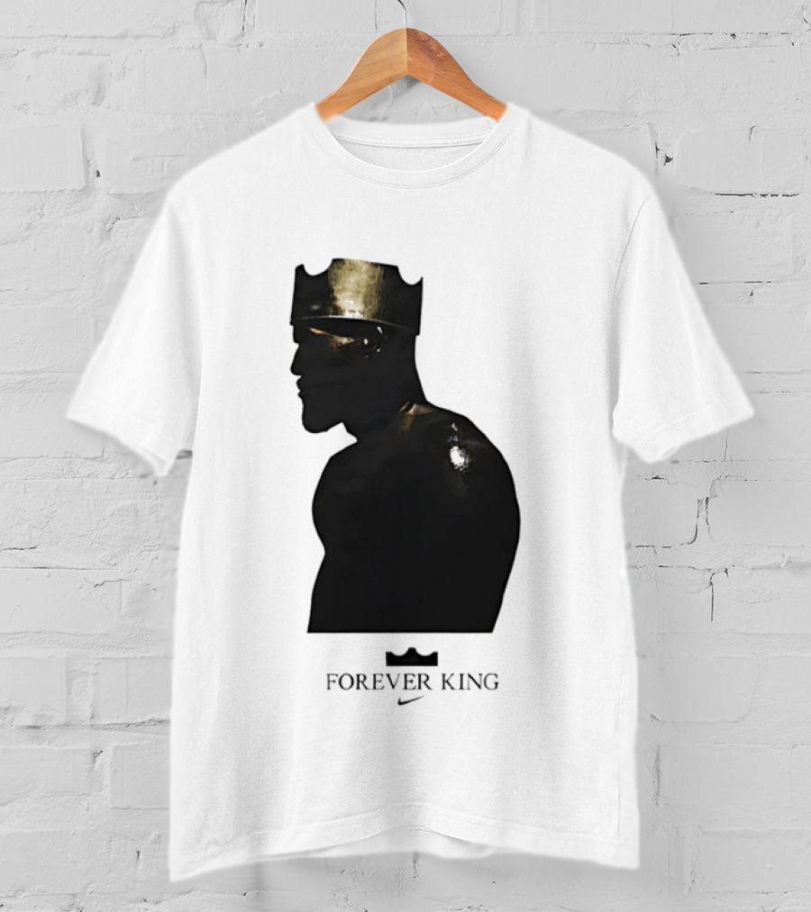 LeBron James Forever King Gold Crown Silhouette Nike T-Shirt
