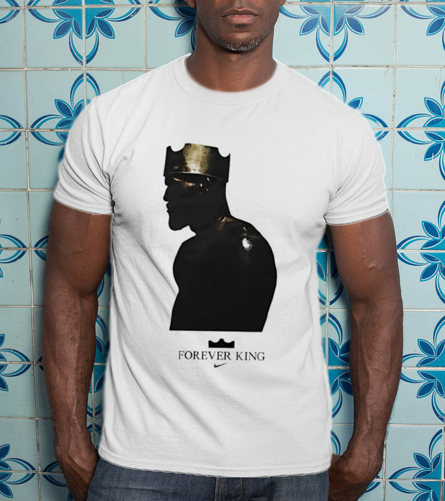 LeBron James Forever King Gold Crown Silhouette Nike T-Shirt
