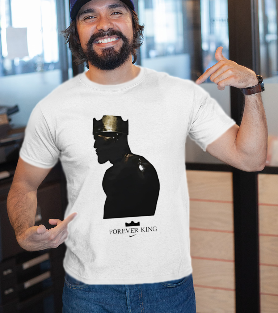 LeBron James Forever King Gold Crown Silhouette Nike T-Shirt