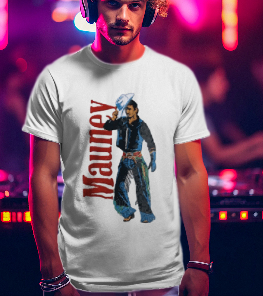 Mauney Cowboy Hat Salute Rodeo T-Shirt