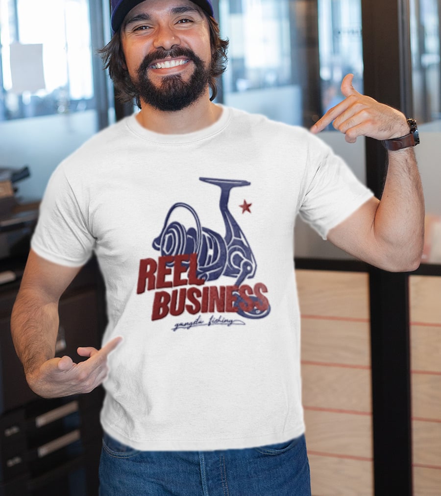 Reel Business Gangsta Fishing Reel Star T-Shirt