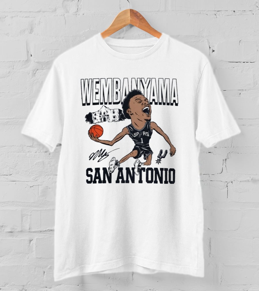 Wembanyama San Antonio Basketball Spurs Texas T-Shirt