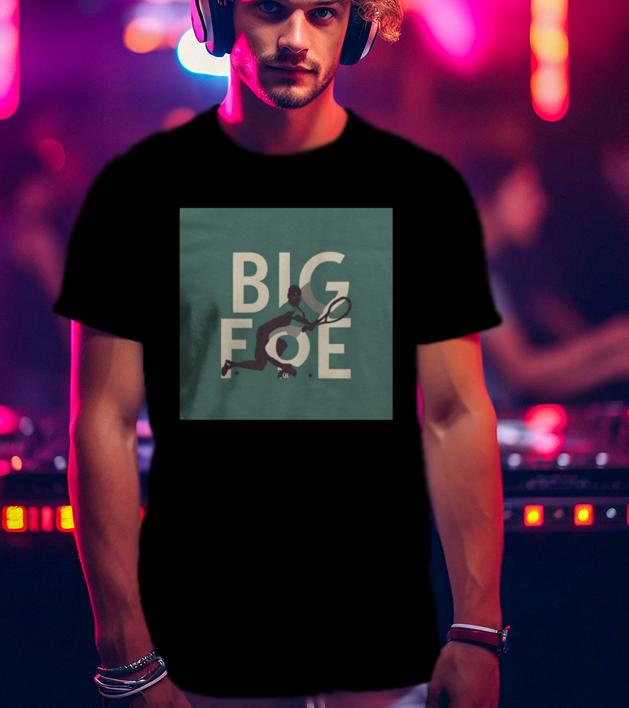 BIG FOE Frances Tiafoe Tennis Player Men's Cotton T-Shirt