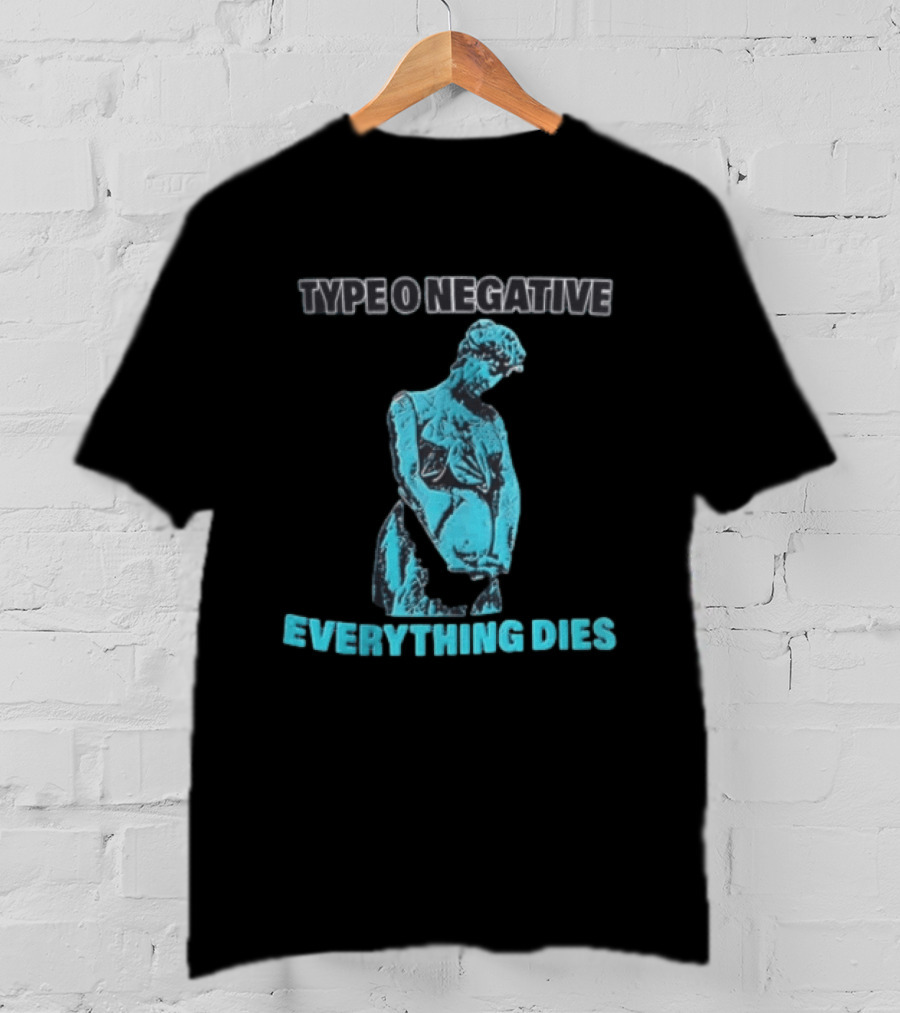 Type O Negative Everything Dies Blue Statue T-Shirt
