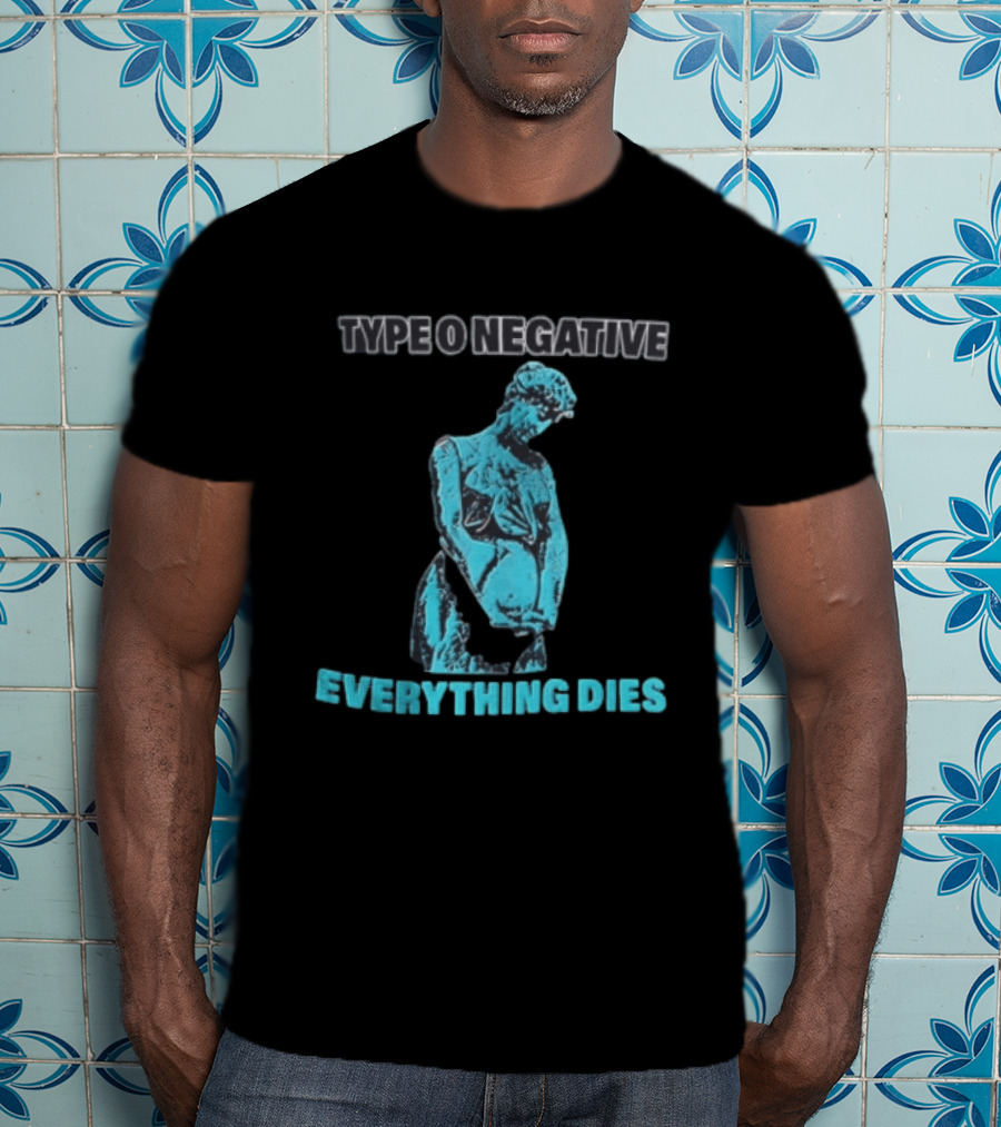 Type O Negative Everything Dies Blue Statue T-Shirt
