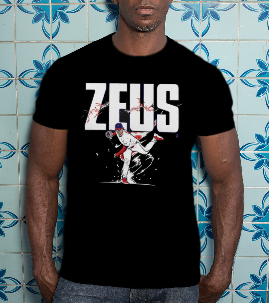 Zeus Jesus Luzardo Phillies Baseball Player Pitching T-Shirt
