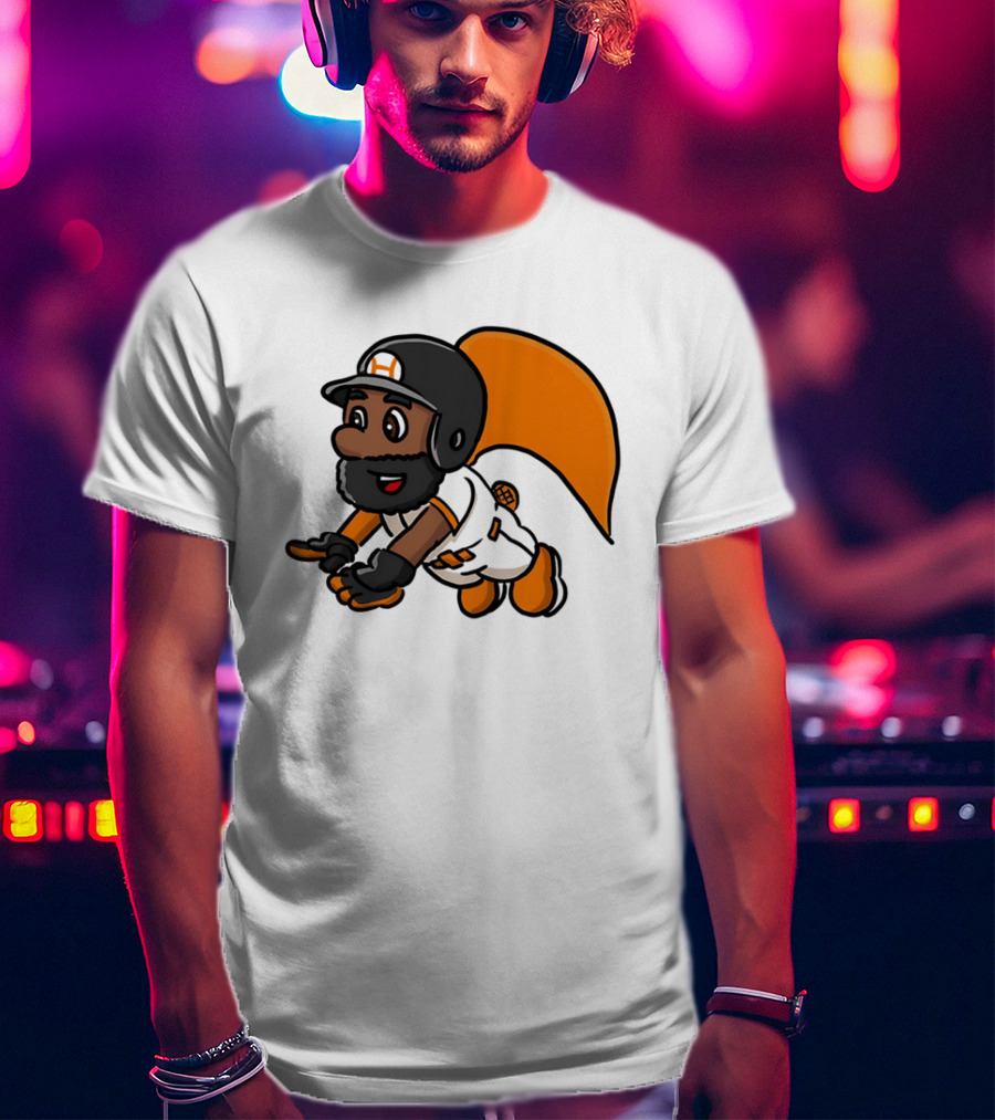 Super Baseball Bros Diving Catch Gamer Parody Superhero Player T-Shirt