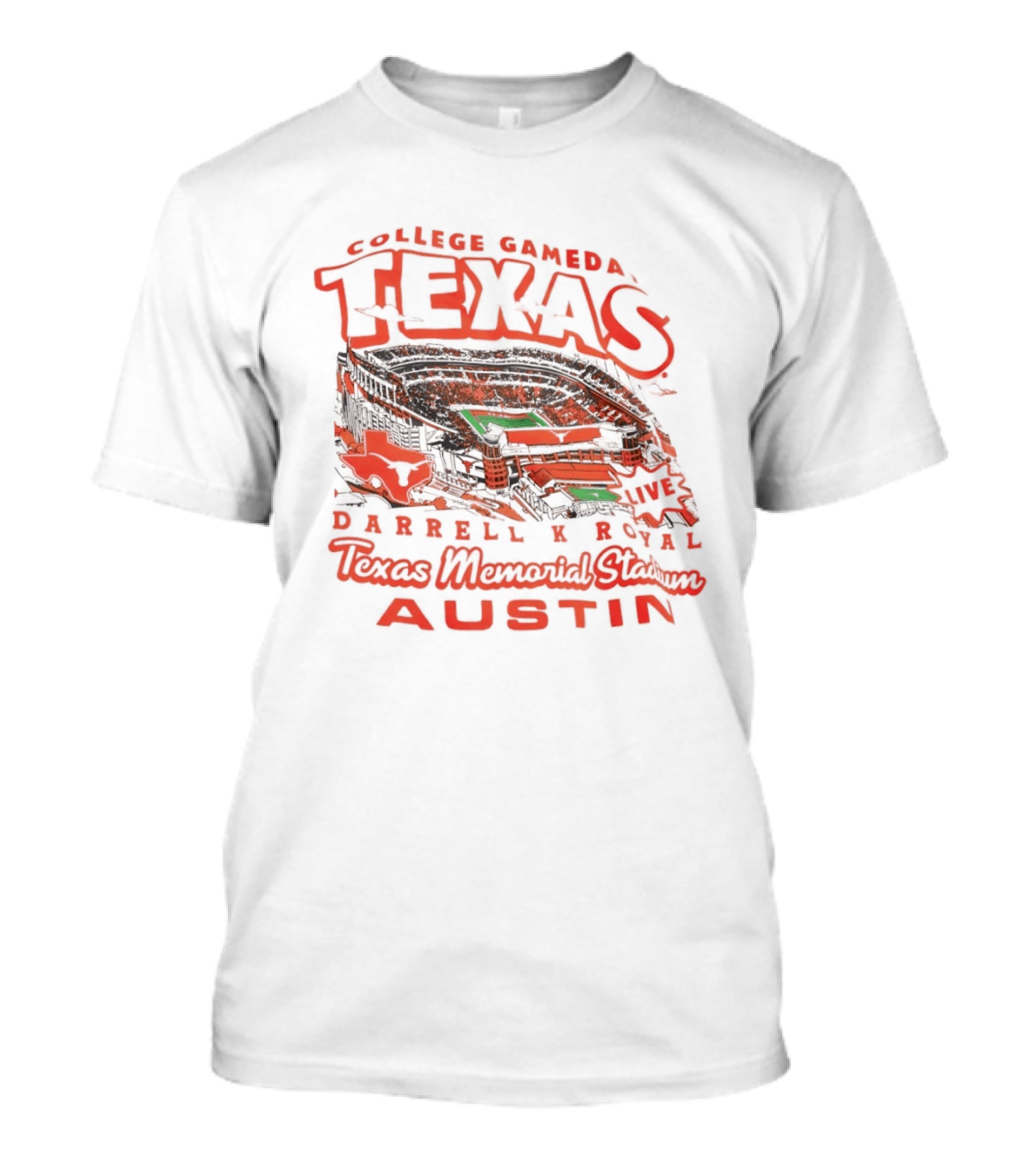 Texas Longhorns College Gameday Darrell K Royal Memorial Stadium Austin September 2026 T-Shirt