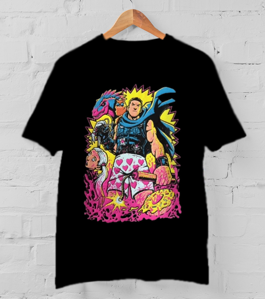 Goddamnit Donut Miss Me Matt Dinniman Neon Warrior Heart Boxers Dinosaur Cat T-Shirt