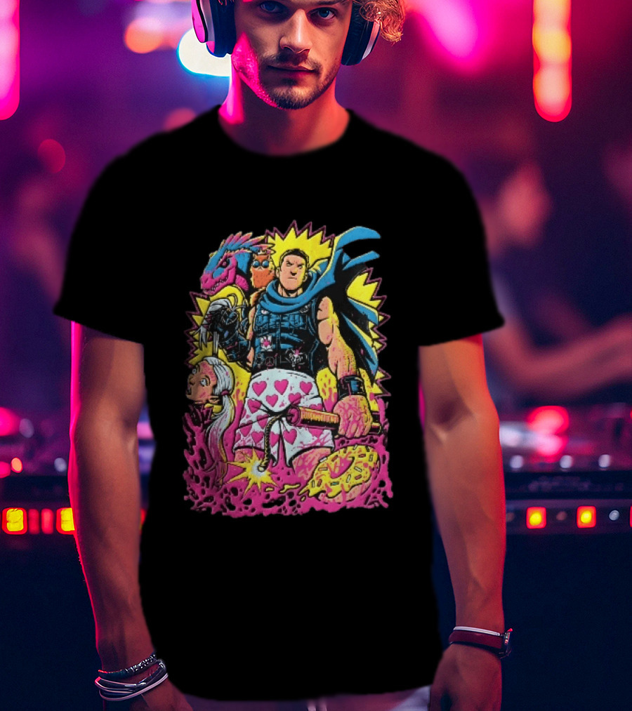 Goddamnit Donut Miss Me Matt Dinniman Neon Warrior Heart Boxers Dinosaur Cat T-Shirt