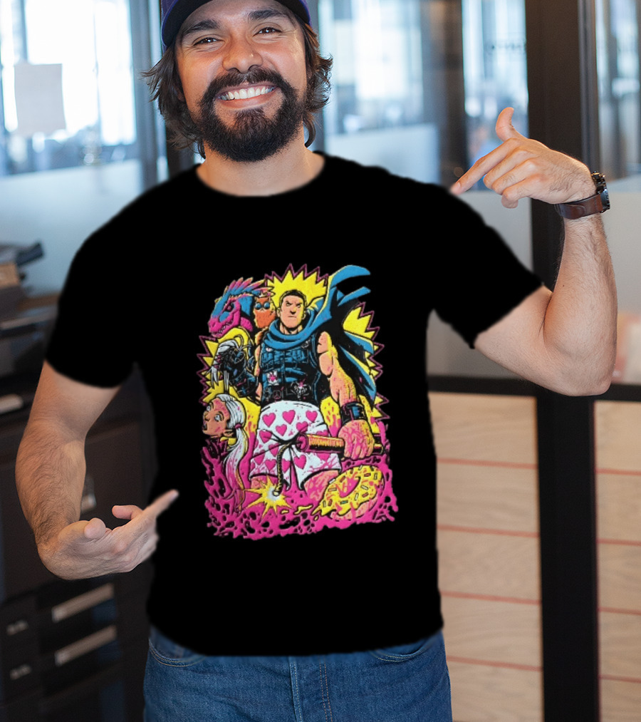 Goddamnit Donut Miss Me Matt Dinniman Neon Warrior Heart Boxers Dinosaur Cat T-Shirt