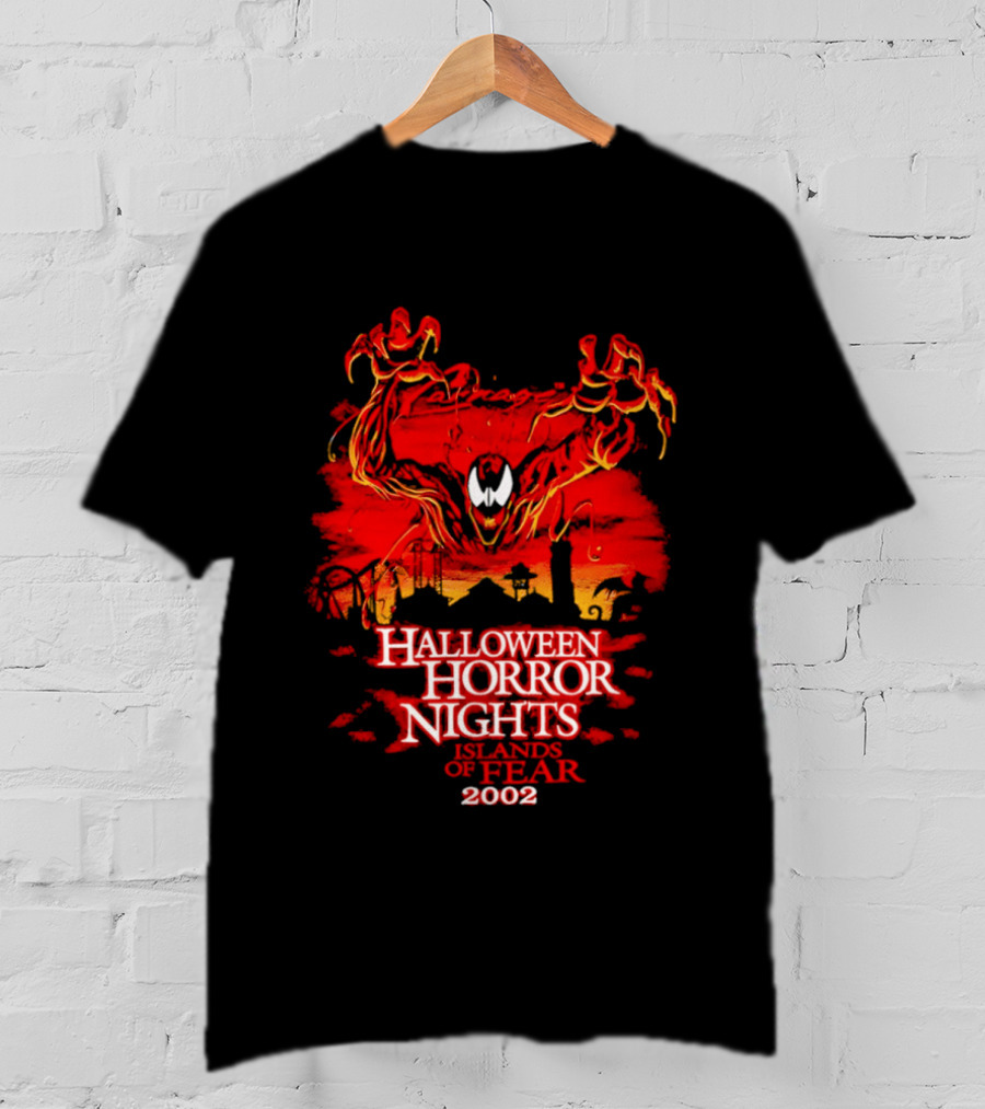 Carnage Halloween Horror Nights Islands Of Fear 2002 T-Shirt