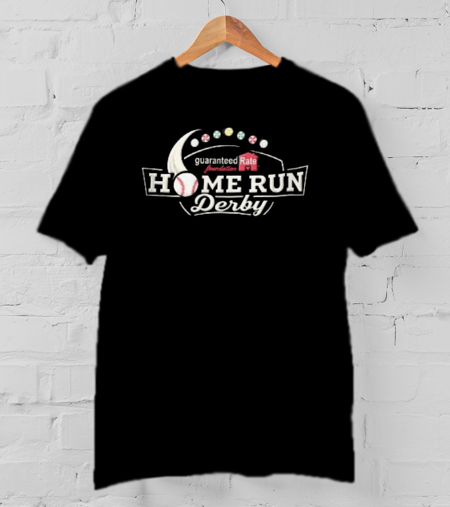 Guaranteed Rate Foundation Home Run Derby Baseball Peppermint Candy Motion Trail T-Shirt