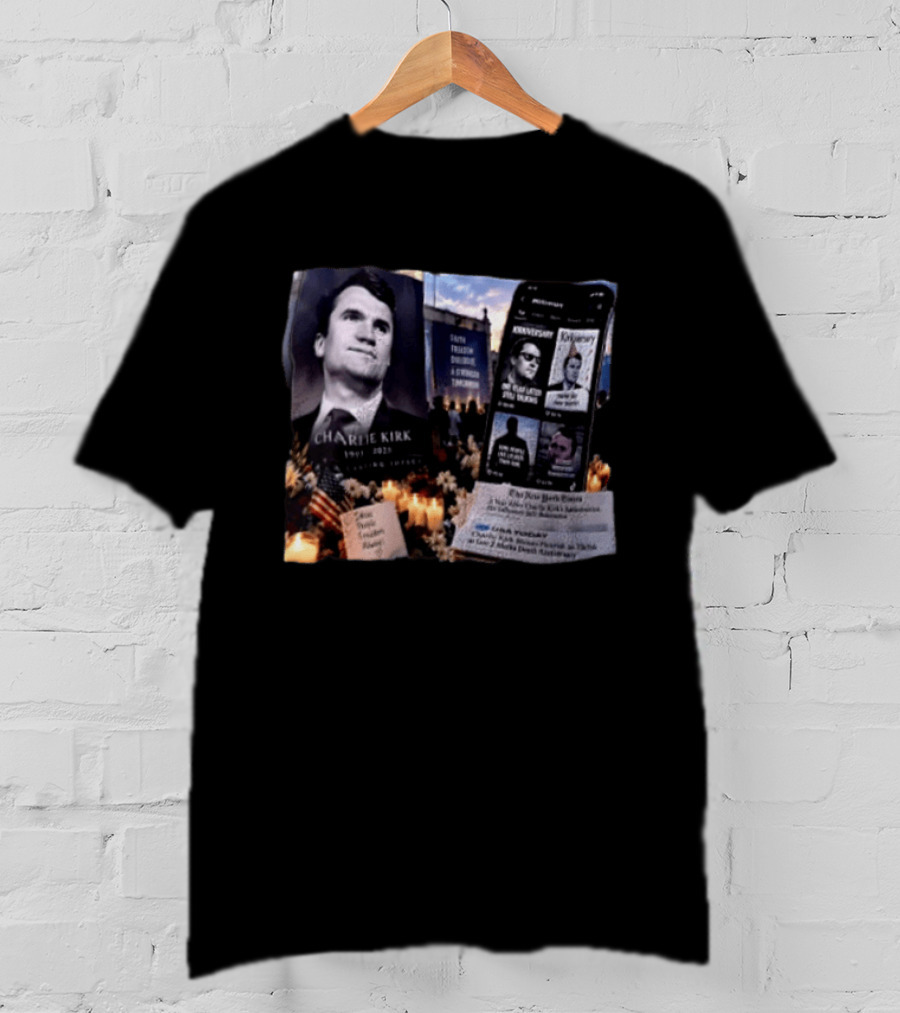 Charlie Kirk Meme Kirkiversary 1993 2025 Satire Freedom Division America T-Shirt