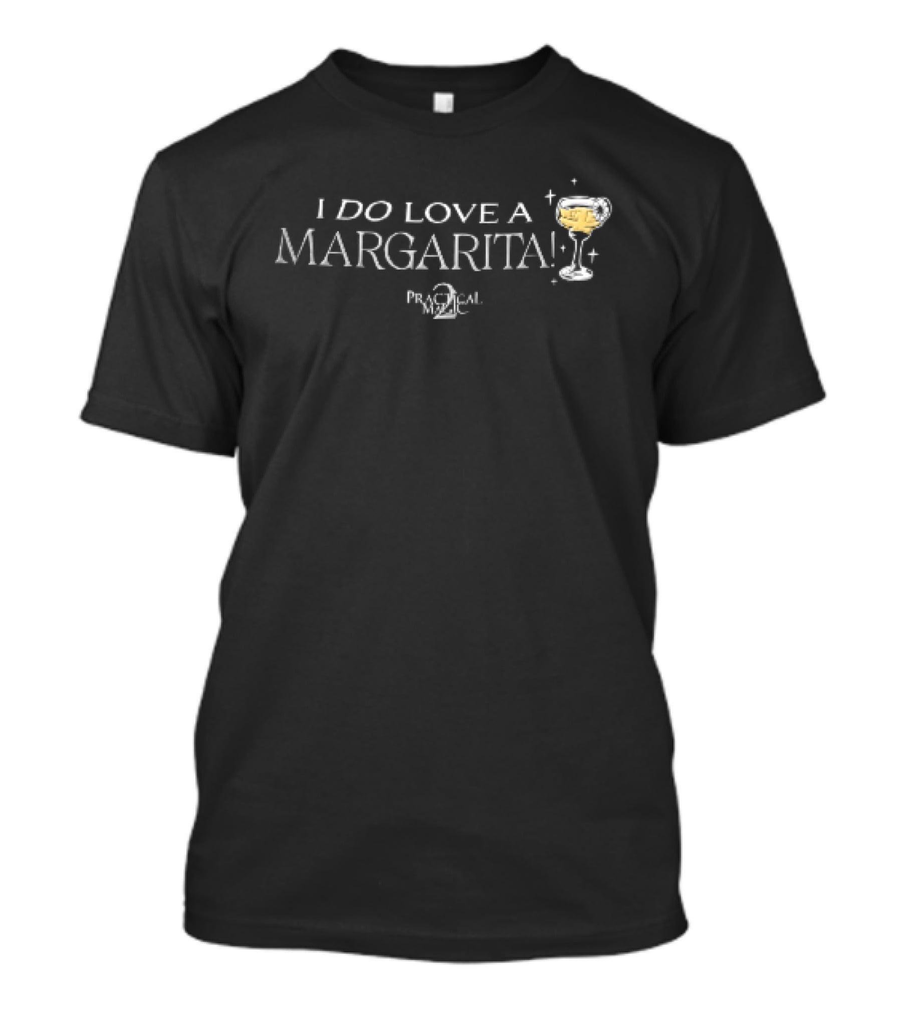 I Do Love A Margarita Practical Magic 2 Cocktail Glass Lime Slice Sparkles T-Shirt