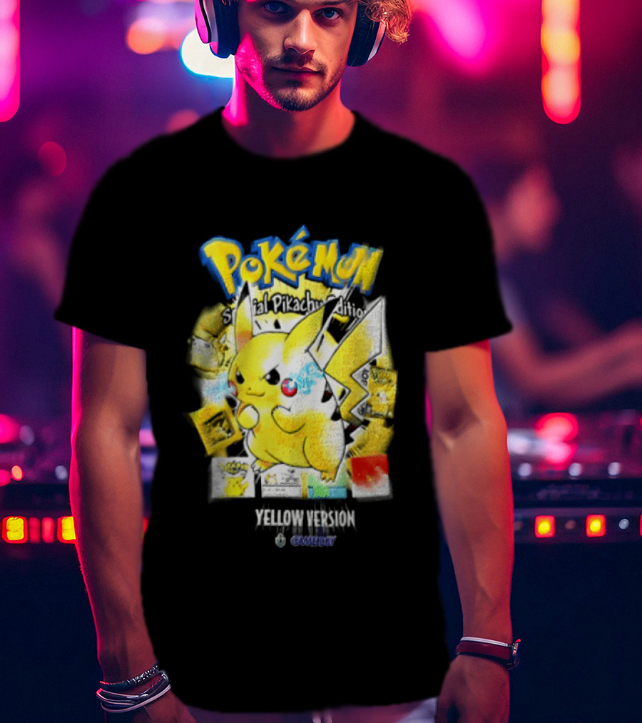 Pokémon Special Pikachu Edition Yellow Version Game Boy Nintendo T-Shirt