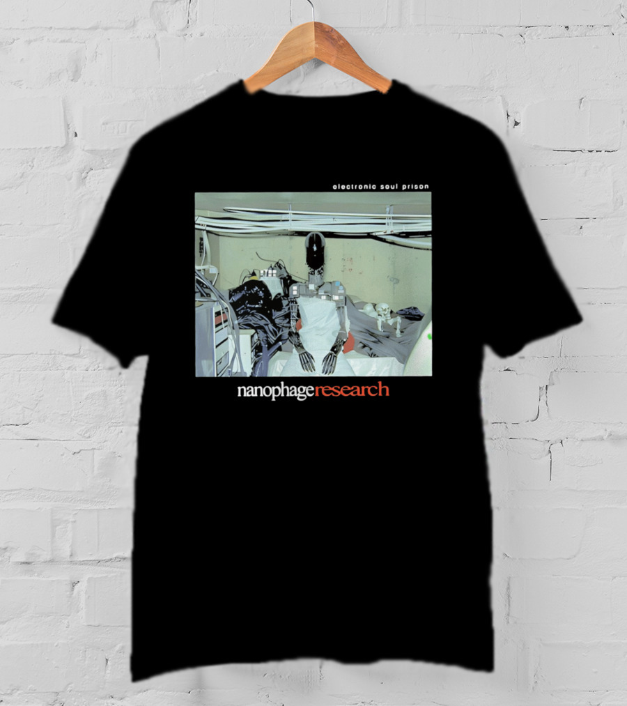 Electronic Soul Prison Nanophage Research Robot Skeleton Laboratory T-Shirt