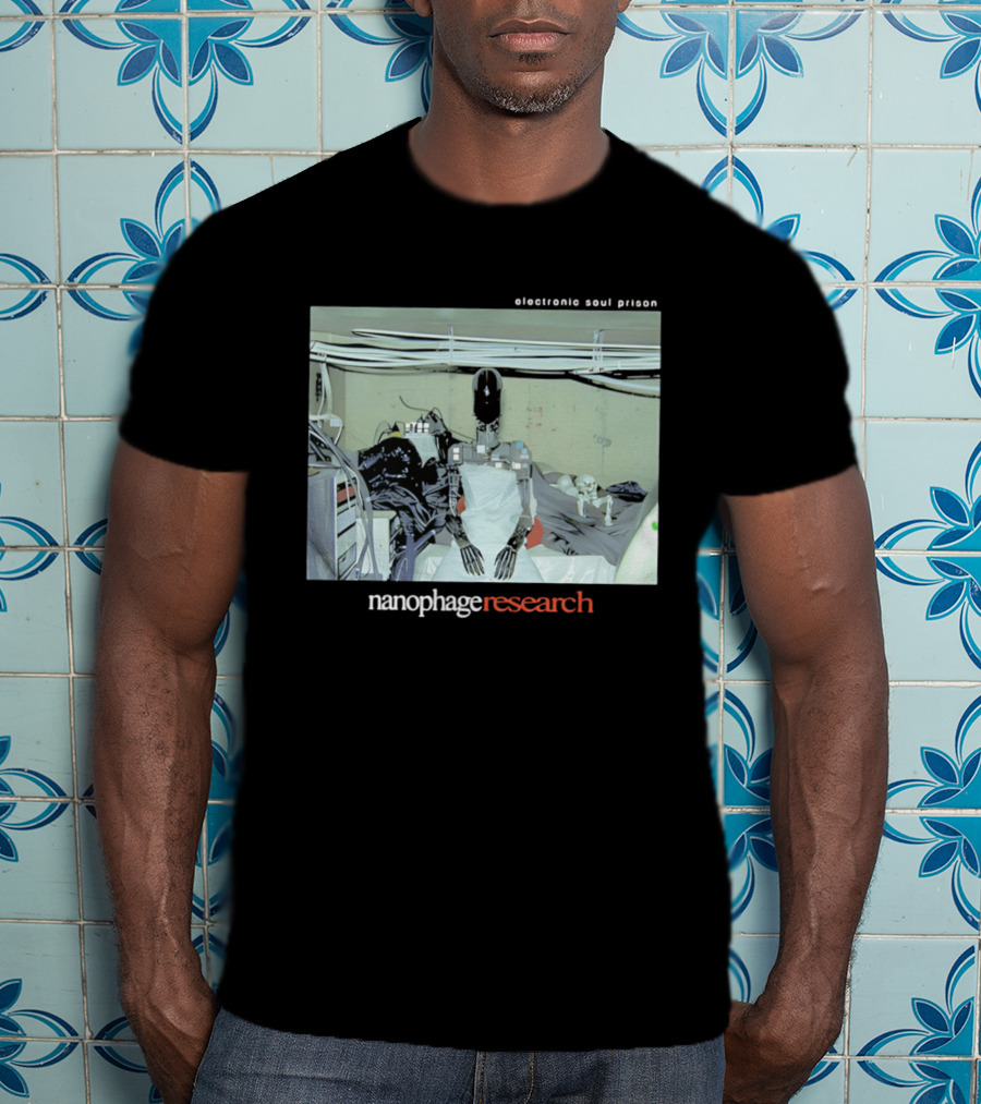 Electronic Soul Prison Nanophage Research Robot Skeleton Laboratory T-Shirt