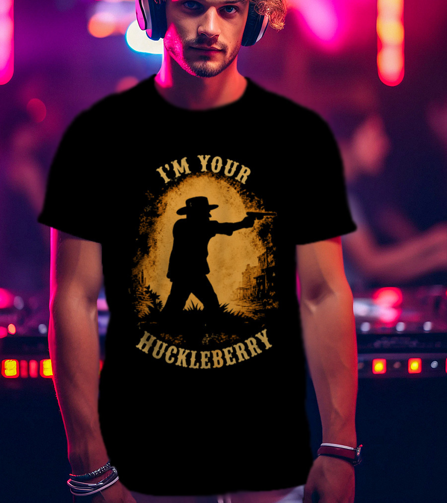 I'm Your Huckleberry Twin Falls Hero Jordan Salinas Wild West Cowboy T-Shirt