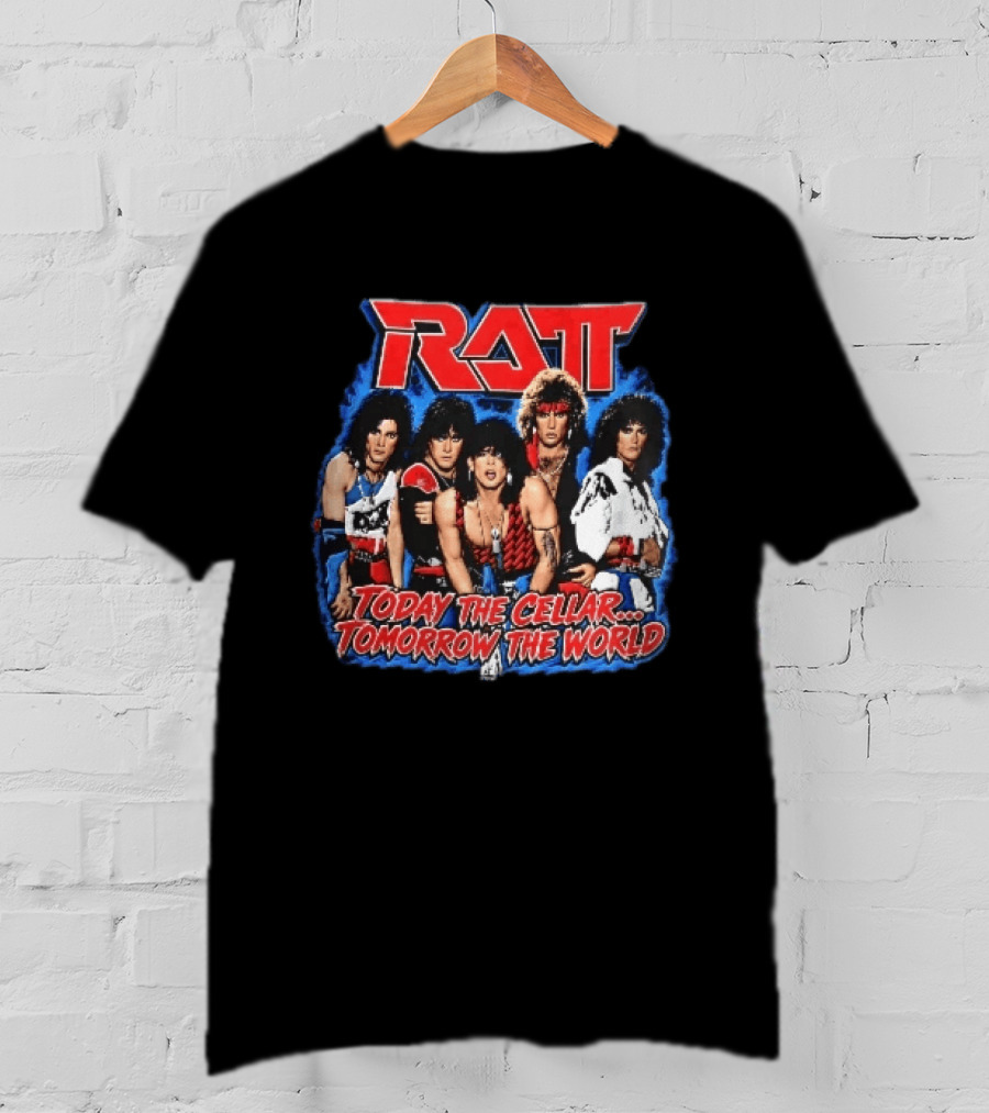 Ratt Band Today The Cellar Tomorrow The World Photo Blue Frame T-Shirt