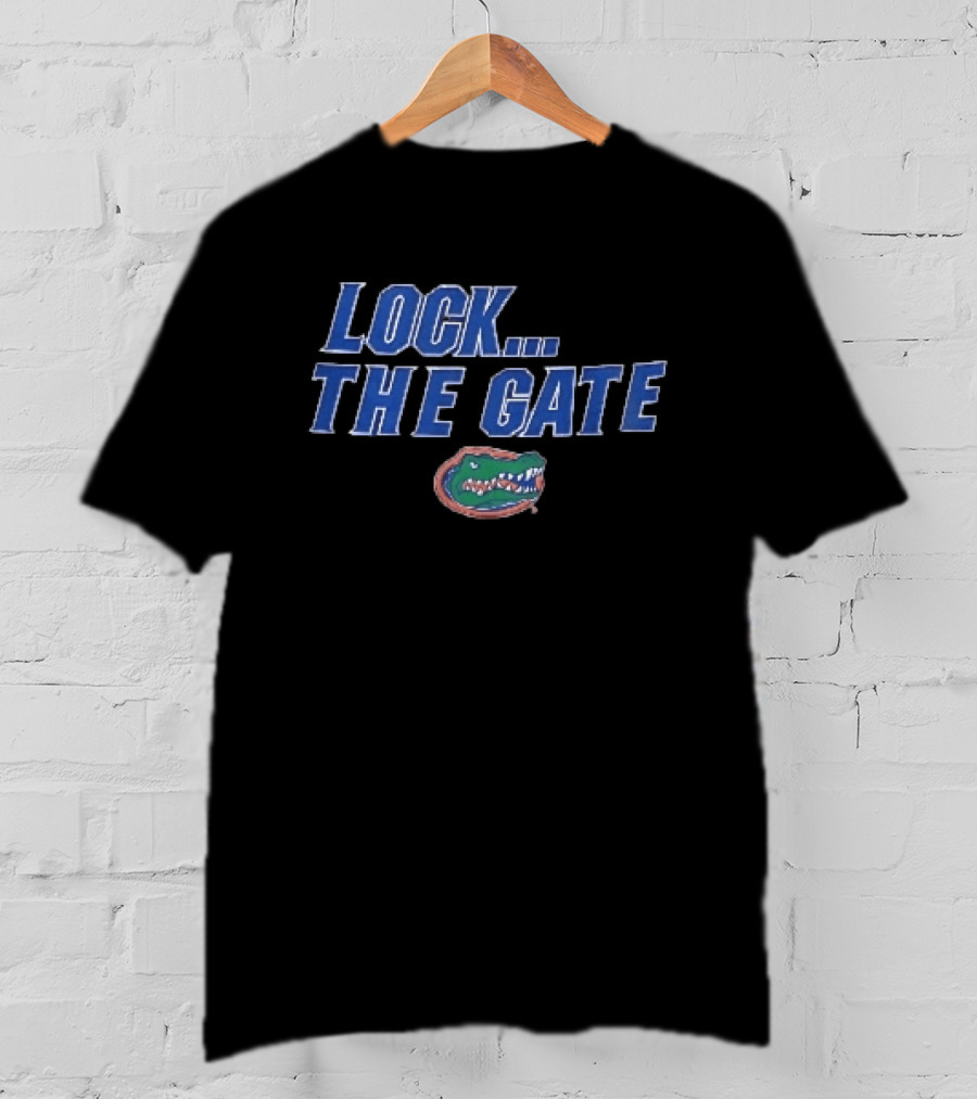 Florida Gators NCAA Lock The Gate Alligator Head T-Shirt