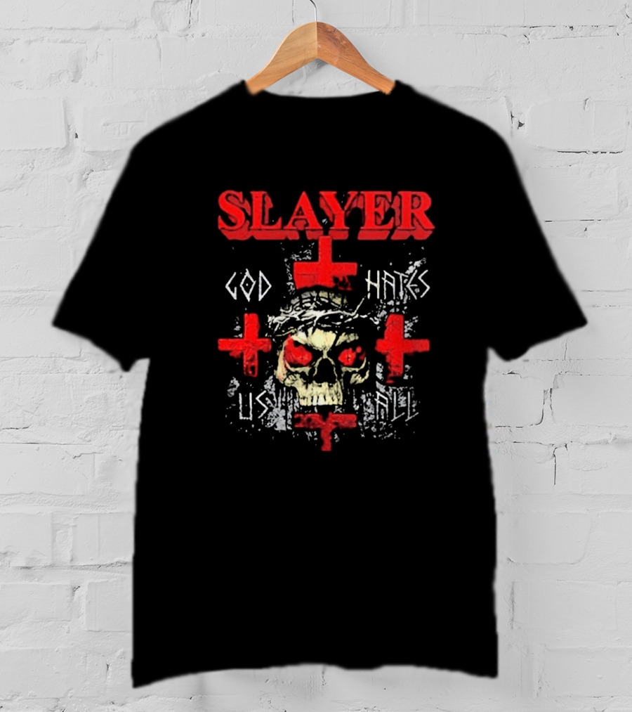 Slayer God Hates Us All Skull Cross 25th Anniversary T-Shirt
