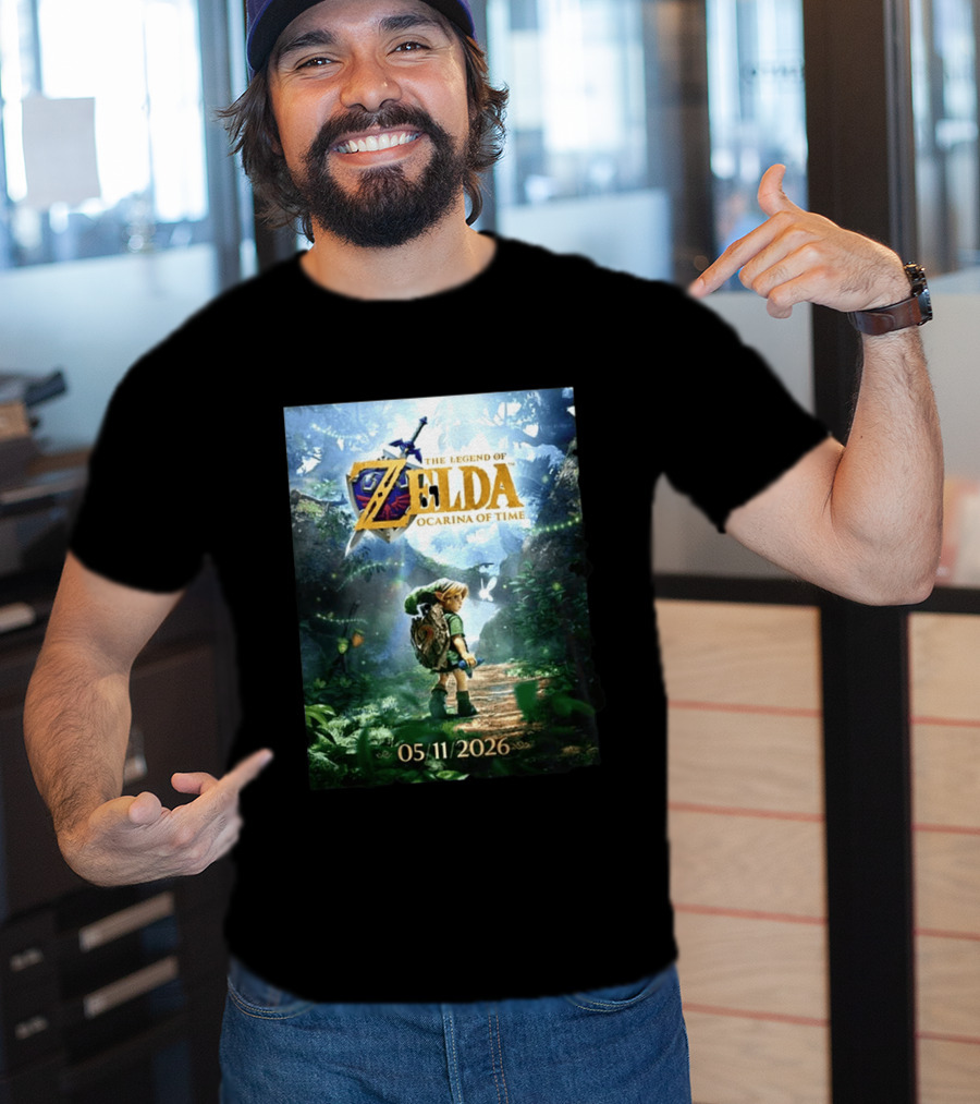 The Legend Of Zelda Ocarina Of Time 05/11/2026 Nitendo Switch 2 Release T-Shirt