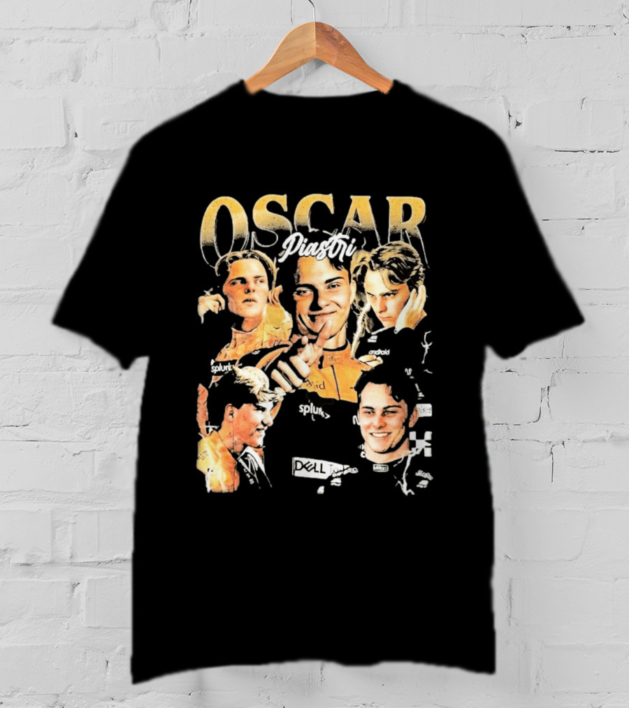 Oscar Piastri Splunk Dell Collage 2026 T-Shirt