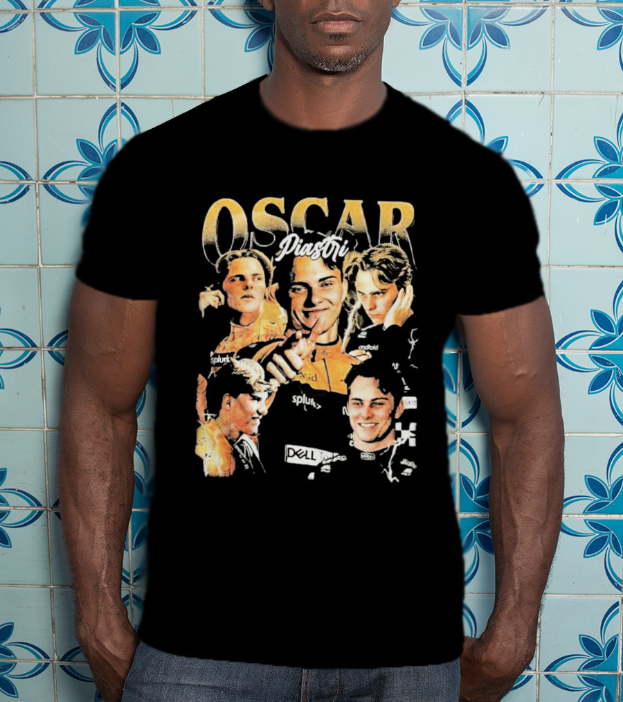 Oscar Piastri Splunk Dell Collage 2026 T-Shirt