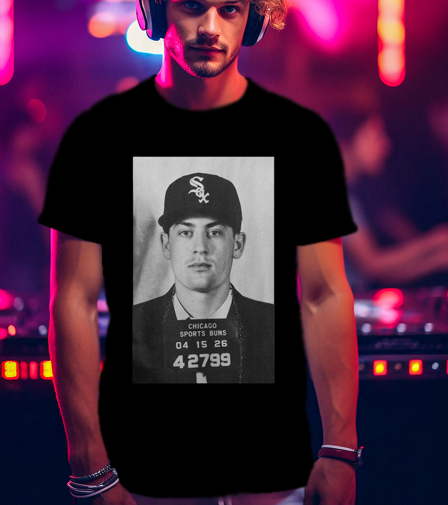 Tristan Peters Chicago Sports Bums Sam Antonacci White Sox Shot T-Shirt