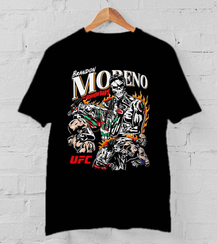 Brandon Moreno UFC Assassin Baby Flames Boxing 2026 T-Shirt