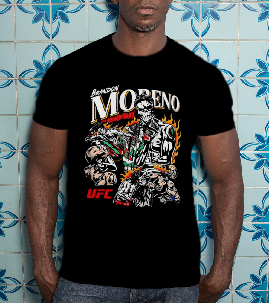 Brandon Moreno UFC Assassin Baby Flames Boxing 2026 T-Shirt