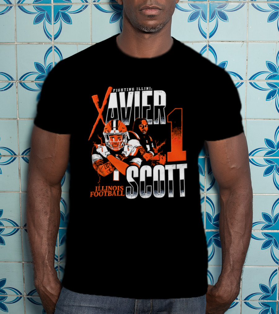 Illinois Fighting Illini Football Xavier Scott 1 T-Shirt