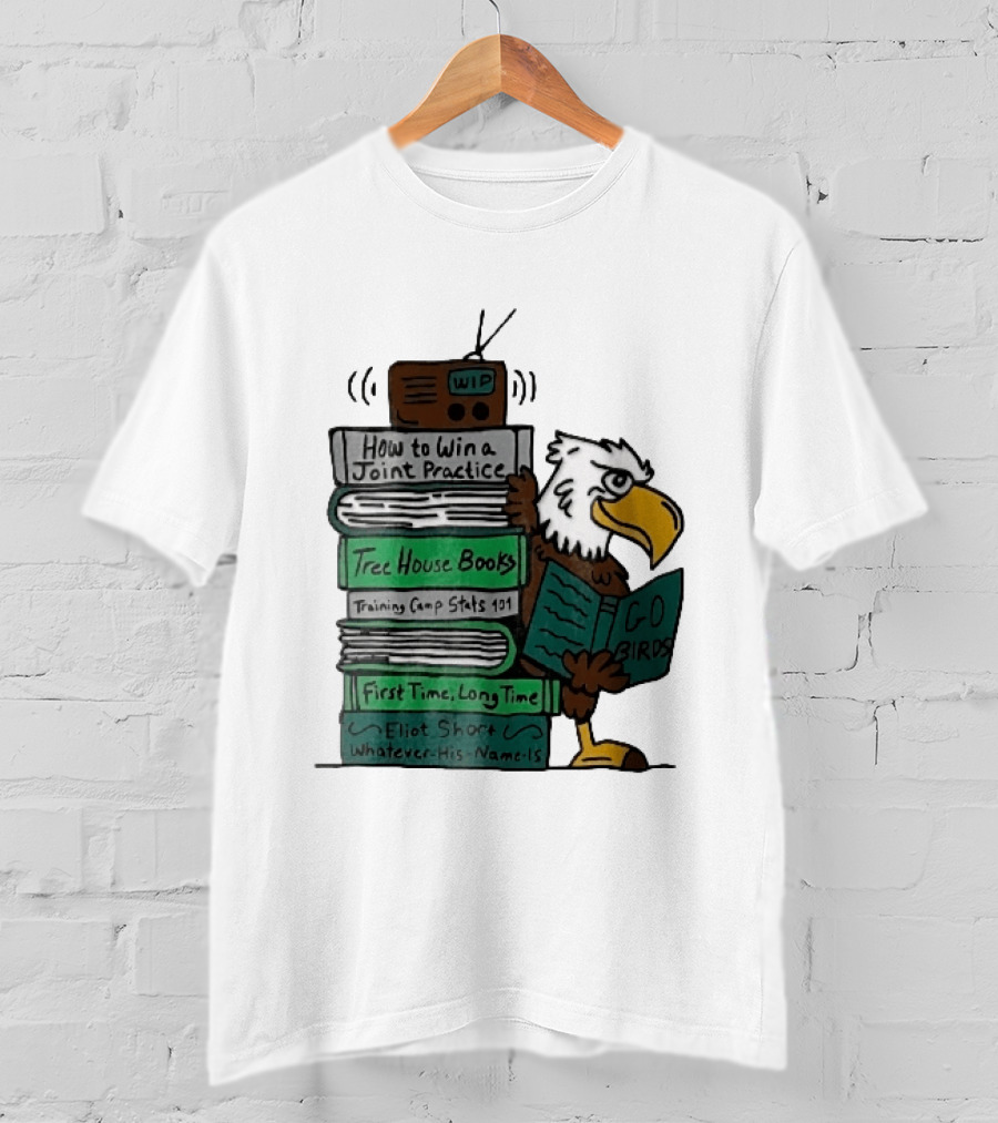 How To Win A Joint Practice Eliot Short Cartoon Eagle Go Birds Tree House Books T-Shirt