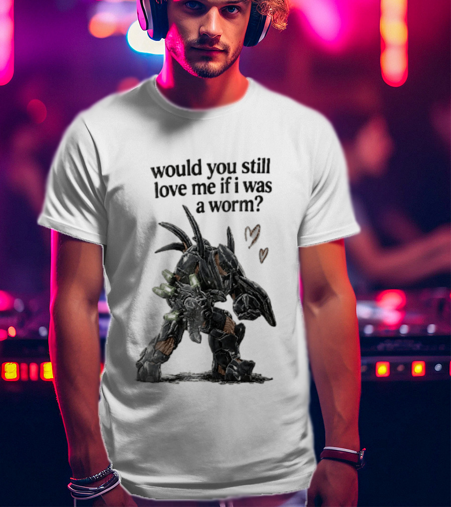 Halo Would You Still Love Me If I Was A Worm Hunter Heavy Armor Hearts T-Shirt