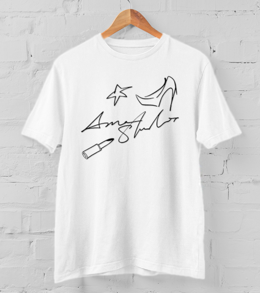 Mariah Carey Acne Studios Star Lipstick Shoe Signature T-Shirt