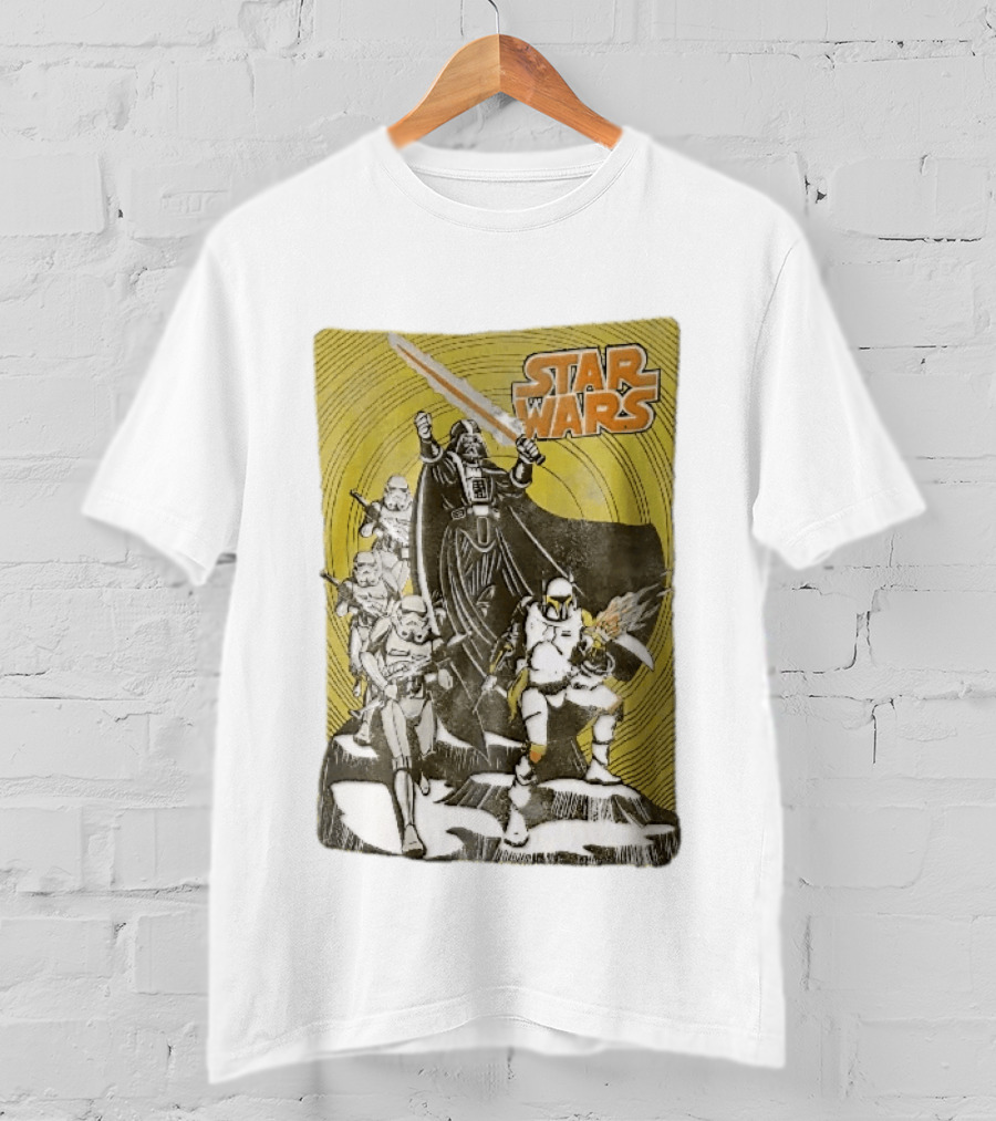 Star Wars Darth Vader Boba Fett Stormtroopers Comic Cover T-Shirt