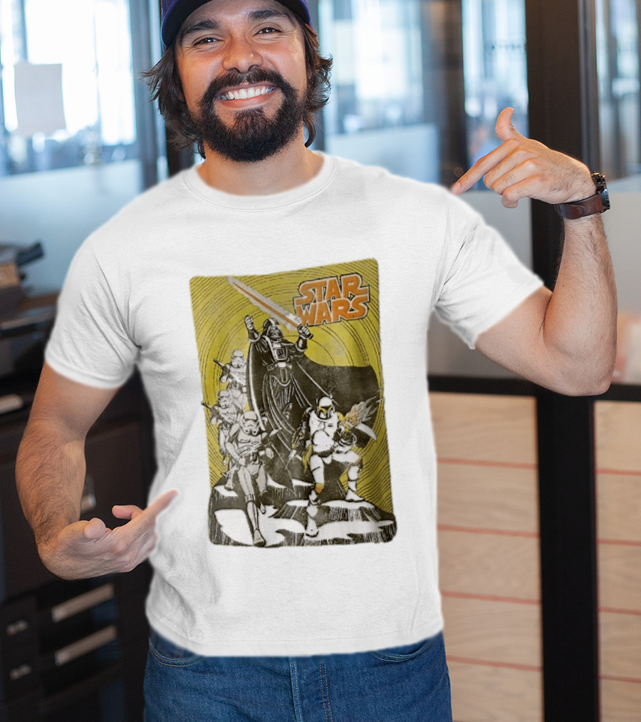 Star Wars Darth Vader Boba Fett Stormtroopers Comic Cover T-Shirt